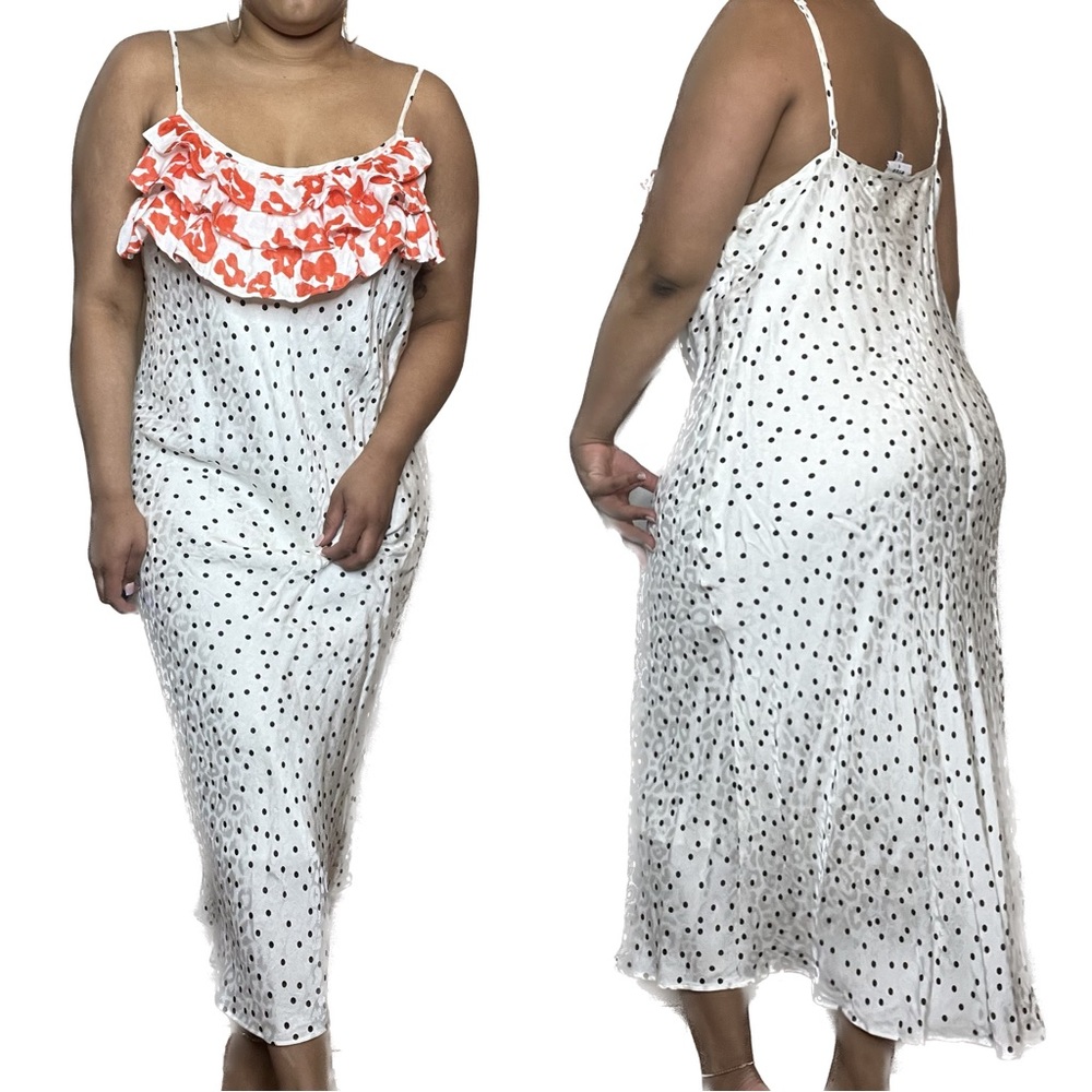 White Target x RIXO Polka Dot Dress